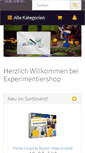 Mobile Screenshot of experimentiershop.de